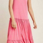 Anthropologie  Sundry Pink Tiered Tank Dress Photo 0