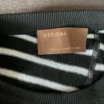 Kerisma Black and White Striped Tank Top Size M Photo 3