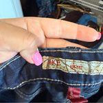 BKE Brie Flared Bootcut Trouser Style Jean Dark Wash Sequin Detail High Waist 28 Blue Photo 8