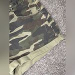 ZARA Camo High Rise Distressed Cuffed Jean Denim Shorts Photo 3