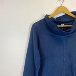 Lulu B Blue Mock Neck Long Sleeve Top Size M Photo 3