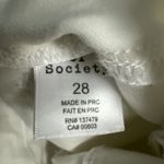 Articles of Society  Jeans‎ Women's 28 White Denim Skinny Leg 5-Pocket Zip Fly Photo 4