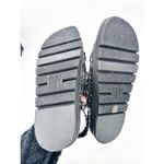 Stuart Weitzman  Zoe Lift Tweed Embellished Black Slingback Sandals Size 10.5B Photo 5