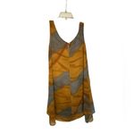 Abstract Patterned Sleeveless dress Gold Photo 1