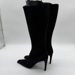 Prada  Vintage Black Elegant Suede Leather Minimalist Tall Chic Boots IT 40 Photo 7