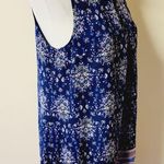 Speechless navy floral paisley mockneck shift dress size large Photo 3