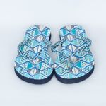 Vera Bradley Go Fish Blue Flip Flop Size 7-8 Photo 1