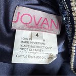 Jovani NWT  A-Line Princess Scoop Beaded Long Dress Formal Navy 21030 Size 4 Photo 12