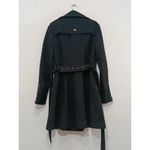 EXPRESS Women’s Coat Ruffle Belted Size Black Size XS Photo 13