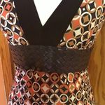 Retro Geometric Print Top | Y2K V Photo 3