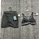 JESFER Women’s Activewear Set Shorts & Sports Bra Size S NWT(A229) Black Photo 1