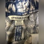 American Eagle  Blue &‎ White Tropical Floral Print High Rise Shorts Small Photo 4