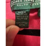 Lauren Jeans Co Ralph Lauren Vintage Ribbed Tank Top Hot Pink Size small Photo 3