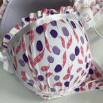 Massam Size Large Floral Underwire Bra. Made in Brazil. New with Tags White Photo 5