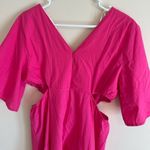 Umgee  NWT Hot Pink Cut Out Maxi Dress- Size Large Photo 6