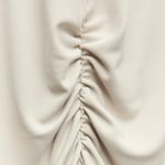 ZARA  dress gown fitted maxi bodycon Gray Halter formal evening wedding  Photo 17