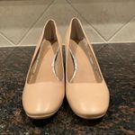 Calvin Klein Leather Nude Heels with Snake detail Photo 2