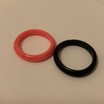 Hot Topic Y2K mall goth jelly ring set of 2 Photo 2