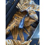 Pretty Little Thing  Womens 12 Black Palm Leaf Print Beach Flares Pants NEW Photo 5