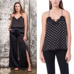 Cami NYC  The Heart Burnout Black Gold Silk Tank Top Camisole XS Photo 1