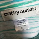 Cathy Daniels  Safari Striped Pullover Soft Cotton Top XXL Photo 2