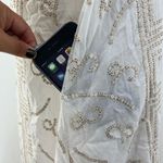 Oliphant White Shift Dress Gold Sequin & Tassels Size XS Photo 5