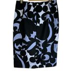 Ann Taylor  Tulip Pencil Skirt Blue Abstract Floral Swirl NWT Women's 4‎ Career Photo 3