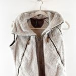 Kuhl  Fleece Flight Full Zip Hooded Vest Cream Brown Small Photo 3