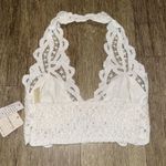 Free People NWT  FP One Adella Lace Halter Bralette White - Small Photo 2