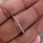 14k White GoLd Half Carat Diamond Band Photo 2