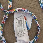 NWOT Colorful Patterned Bikini Set tropical with gold drop chain Multiple Photo 4