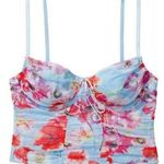 Victoria's Secret  Ruched Mesh Crop Top Y2K Fairy Cottage Size Large Photo 0