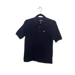 Ralph Lauren Polo  Womens 1/4 Zip Short Sleeve Top Size L Navy Blue Preppy Photo 1