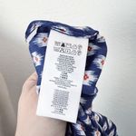 [Michael Michael Kors] Blue Ikat Print Sleeveless Knot Tie Mini Shirt Dress Sz 0 Photo 10