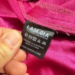 I am gia silky pink flare pants size small Photo 2