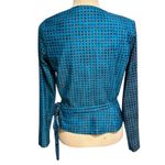 Summersalt NEW  x LL Bean Size L Perfect Wrap Long Sleeve Coverup Blue Gingham Photo 3