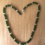 Green beaded Necklace Handmade Vintage One of Kind Photo 0