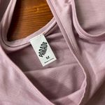 Parade Lavender Rounded Square Neck Thong Bodysuit ~ Size Medium 💛🍄 Purple Photo 3