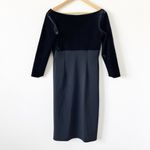 Chiara Boni  La Petite Robe Velvet Satin Mini Dress in Lead Black Photo 7