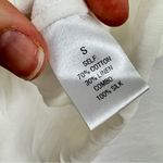 Kes White Linen Silk Short Sleeve Tee Shirt Womens S Lagenlook Closet Staple Top Photo 4