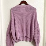 BP Womens Sweater Purple Lilac Cropped Balloon Sleeve Plus Size 3X Photo 2