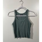 BDG UO Jesse Crop Tank in Teal Ribbed Tank Top Size Small Stretch Photo 1