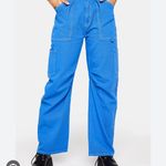 Princess Polly Blue Cargo Pants Photo 2