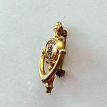 Vintage Avon Calling Employee Lapel Pin Salesperson Door Knocker Gold Tone Photo 2