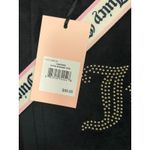 Juicy Couture Juicy‎ Couture Liquorice Extra Spender Tote Bag Black Velour Rhinestone NWT Photo 2