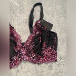 Wacoal  Black and Pink embrace Lace Bra NWT 36DD 65191 Photo 2