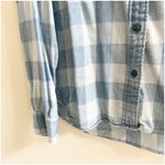 Faherty Women’s Authentic Natural Indigo Plaid Shirt 100% Cotton Sz Medium Blue Photo 5