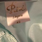 Satin Nightgown Women’s Sz Medium Nylon Sleepwear Revé Lingerie Seafoam Green Photo 5