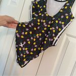 Adidas  Tulip Floral Bodysuit Sz Small Black Logo One Piece Photo 4