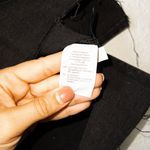 Madewell NWT  Black Stretch Denim Straight Step Hem Edition Mini-Skirt Size 27 Photo 8